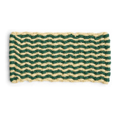 Hay - Coco Striped Wave Doormat | Dark Green