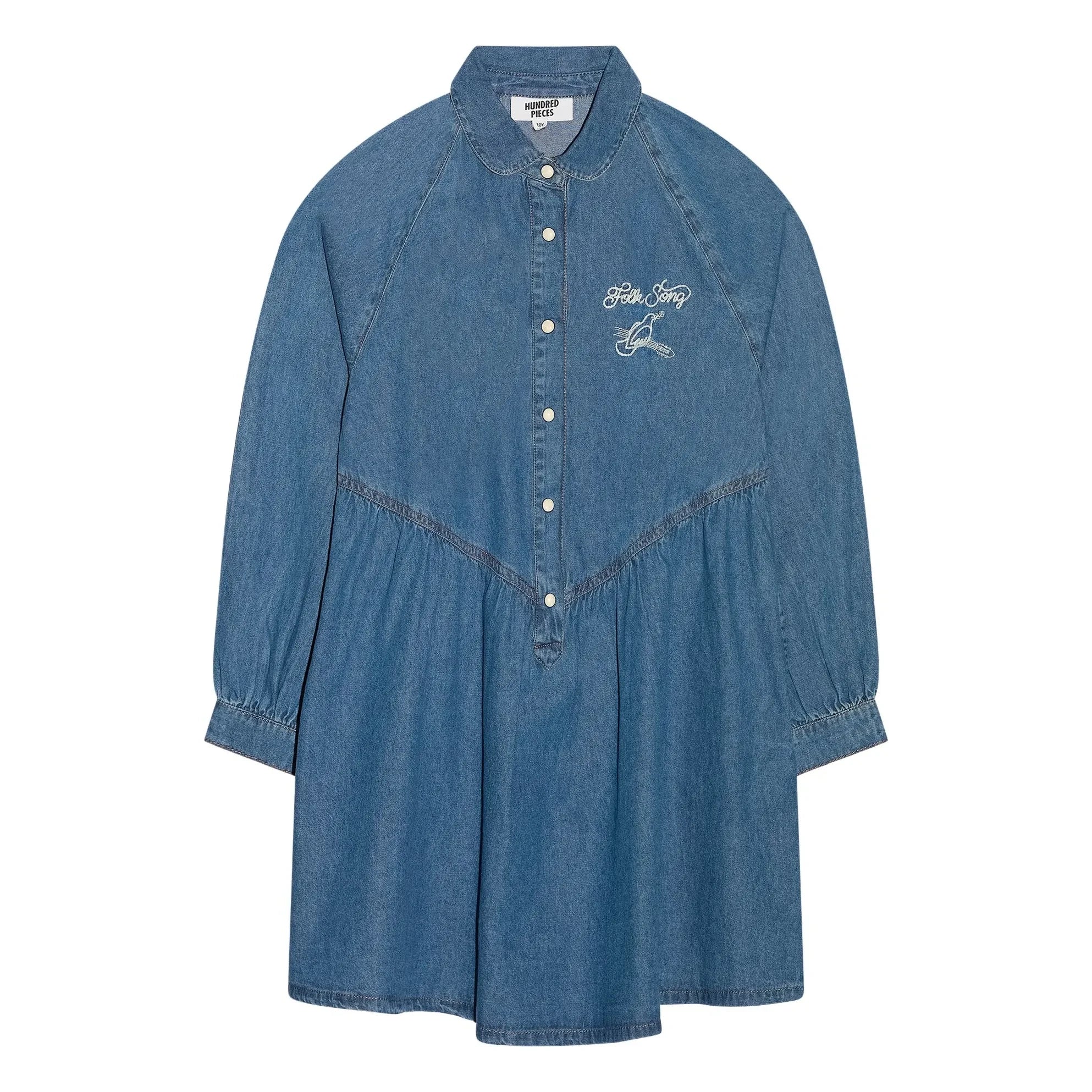 Hundred Pieces - Shirley Embroidered Denim Dress