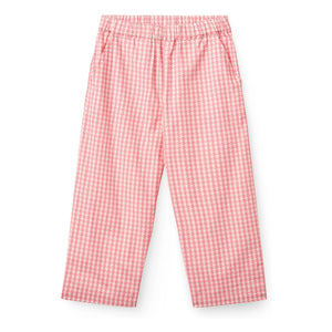 Copenhagen Colors - Pied de Poule Organic Cotton Pants | Pink