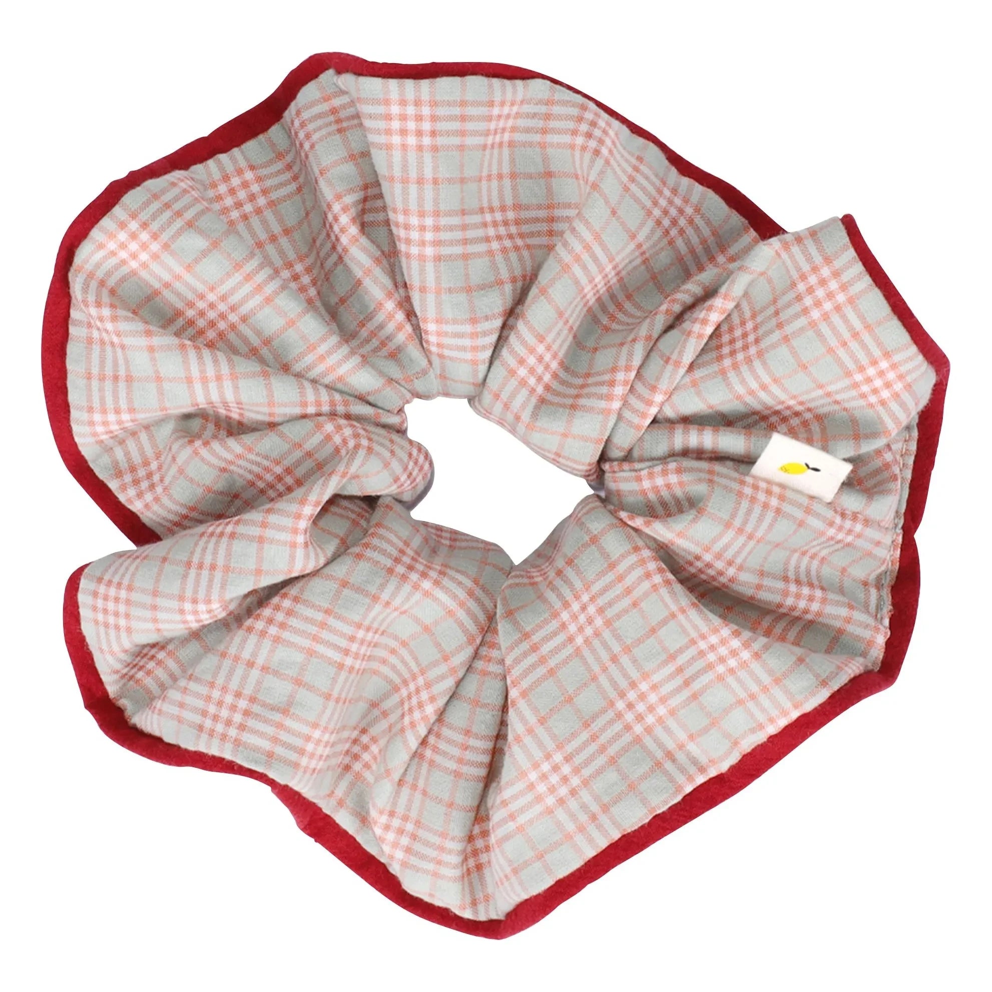 Sticky Lemon - Hair Tie Checkered | Burgundy