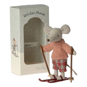Maileg - Sister Mouse and Ski Pair