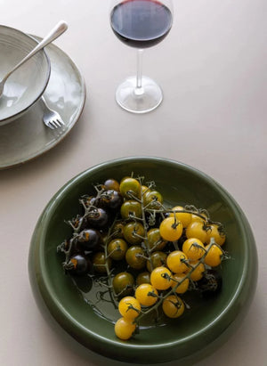 Present Time - Cadiz Metal Bowl | Green