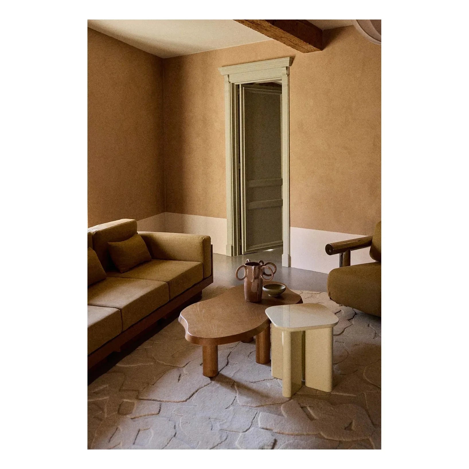 Gabrielle Paris - Garance lacquered wood side table | Cream