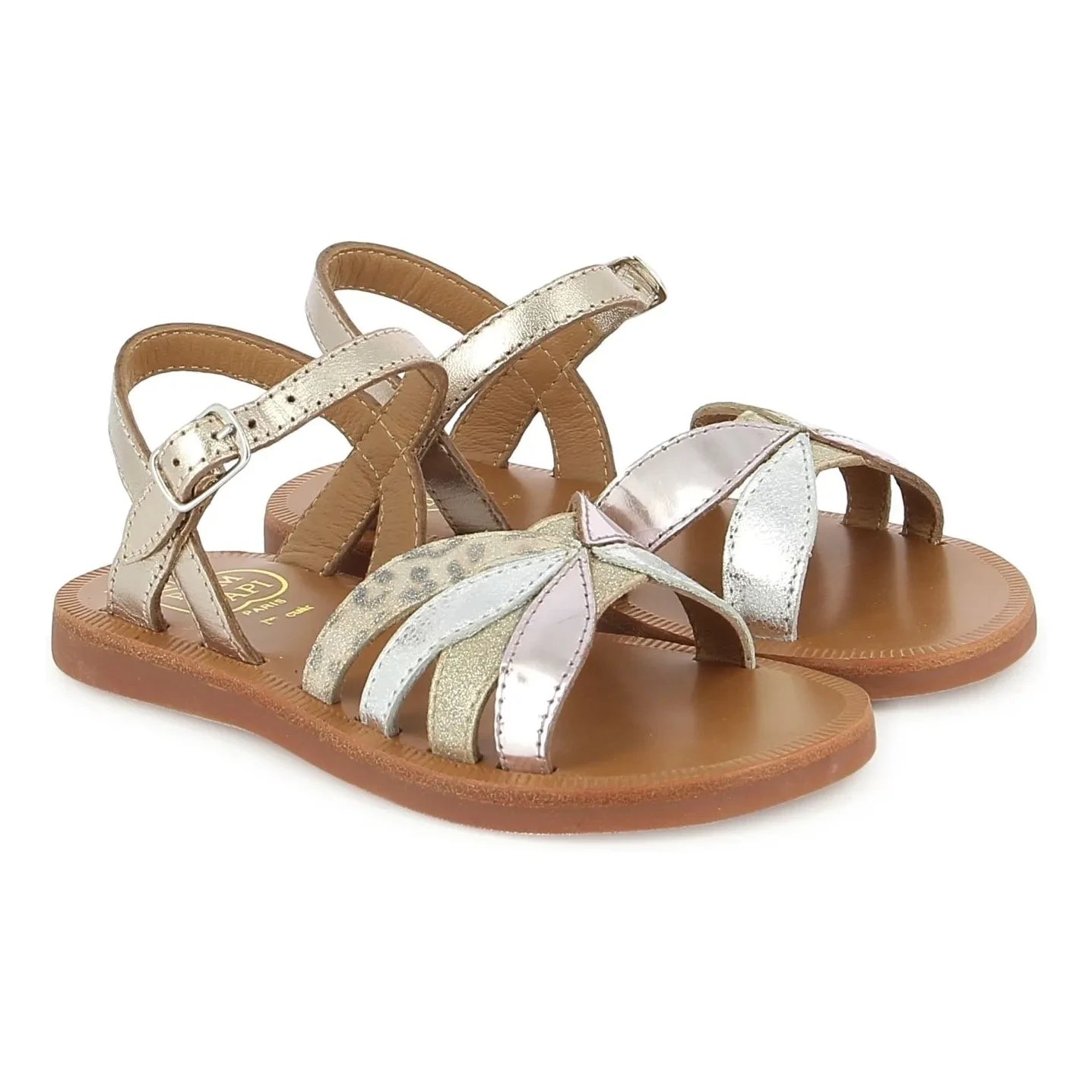 Pom d'Api - Plagette Slip-On Sandal | Silver