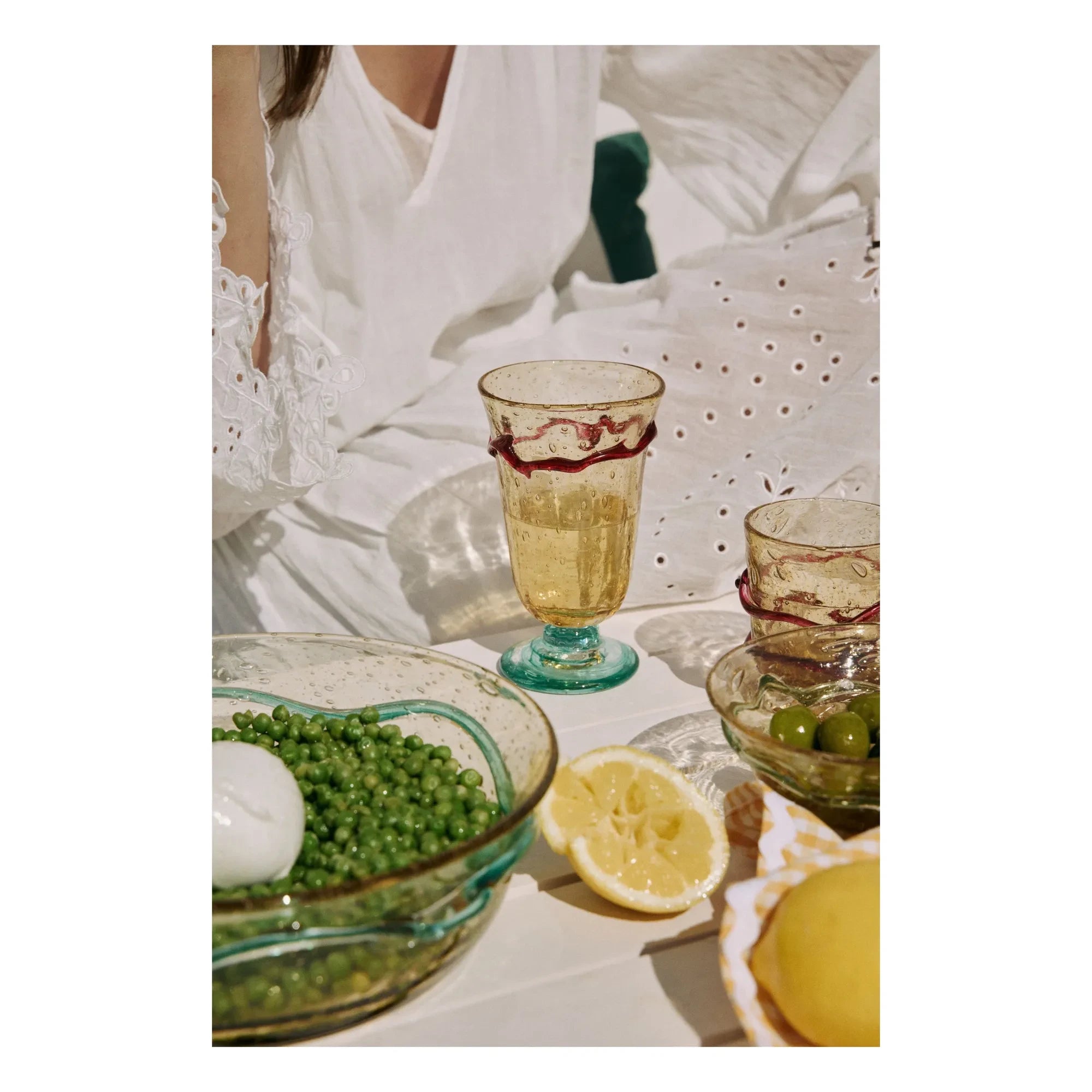 Denise - Romeo Glass Wine Mug | Orange