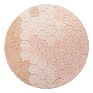 Lorena Canals - Honeycomb Round Rug | Pink