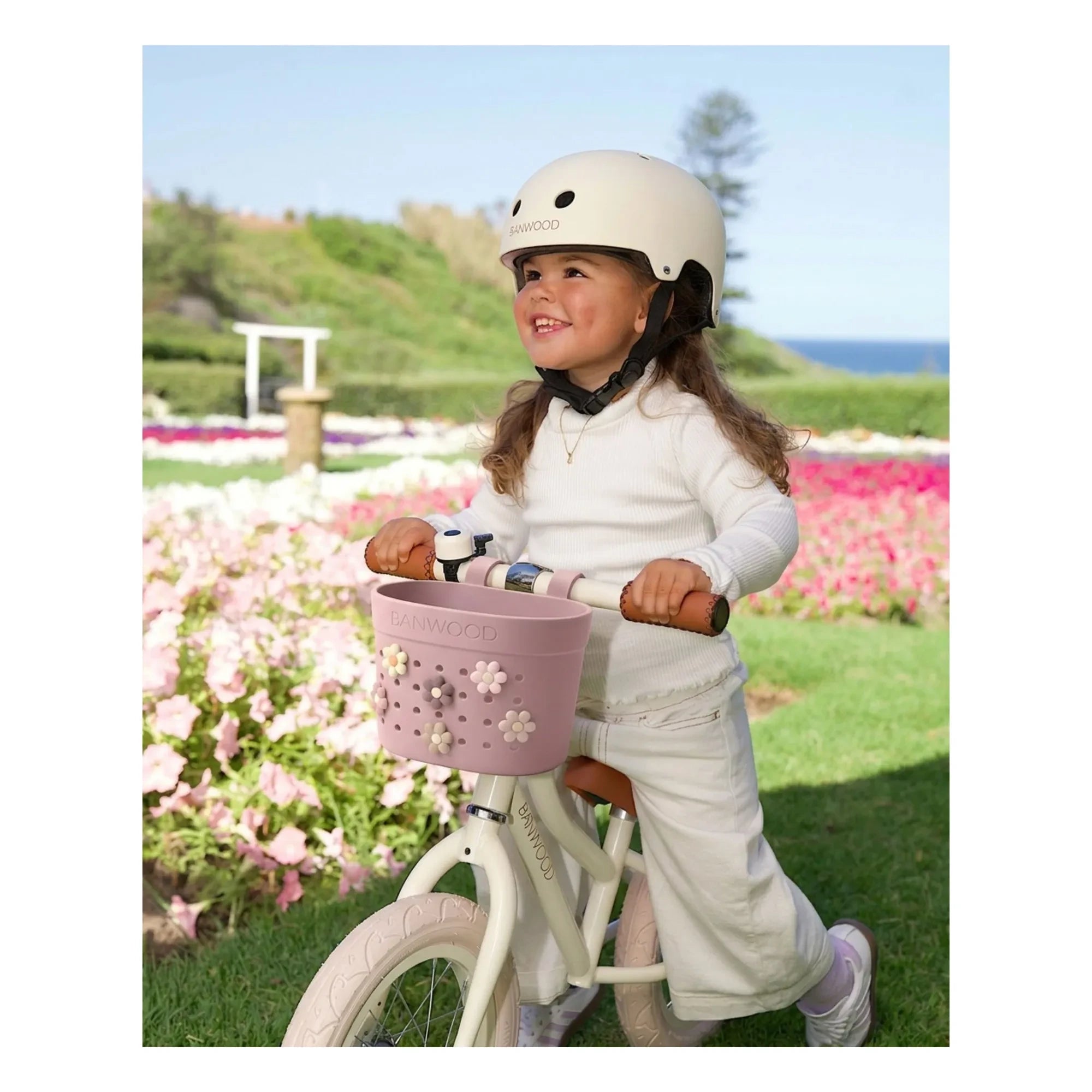 Banwood - Pin & Ride customizable bike basket/trolley | Pink