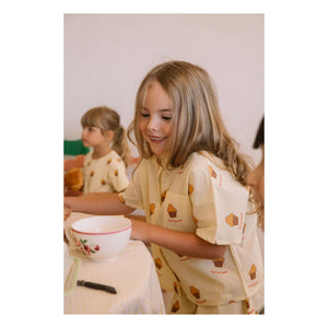 Studio Bohème - Voile Brioches organic cotton shirt | Light yellow