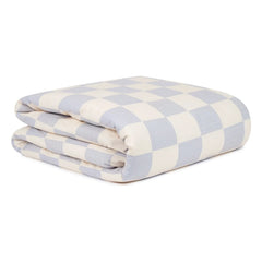 Nobodinoz - Sheldon Plaid Duvet Cover | Blue