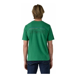 Patagonia - T-shirt P-6 Logo Responsibly Made from Recycled Fibers | Chrome Green