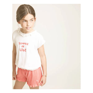 Búho - Terry Ruffled Shorts | Red