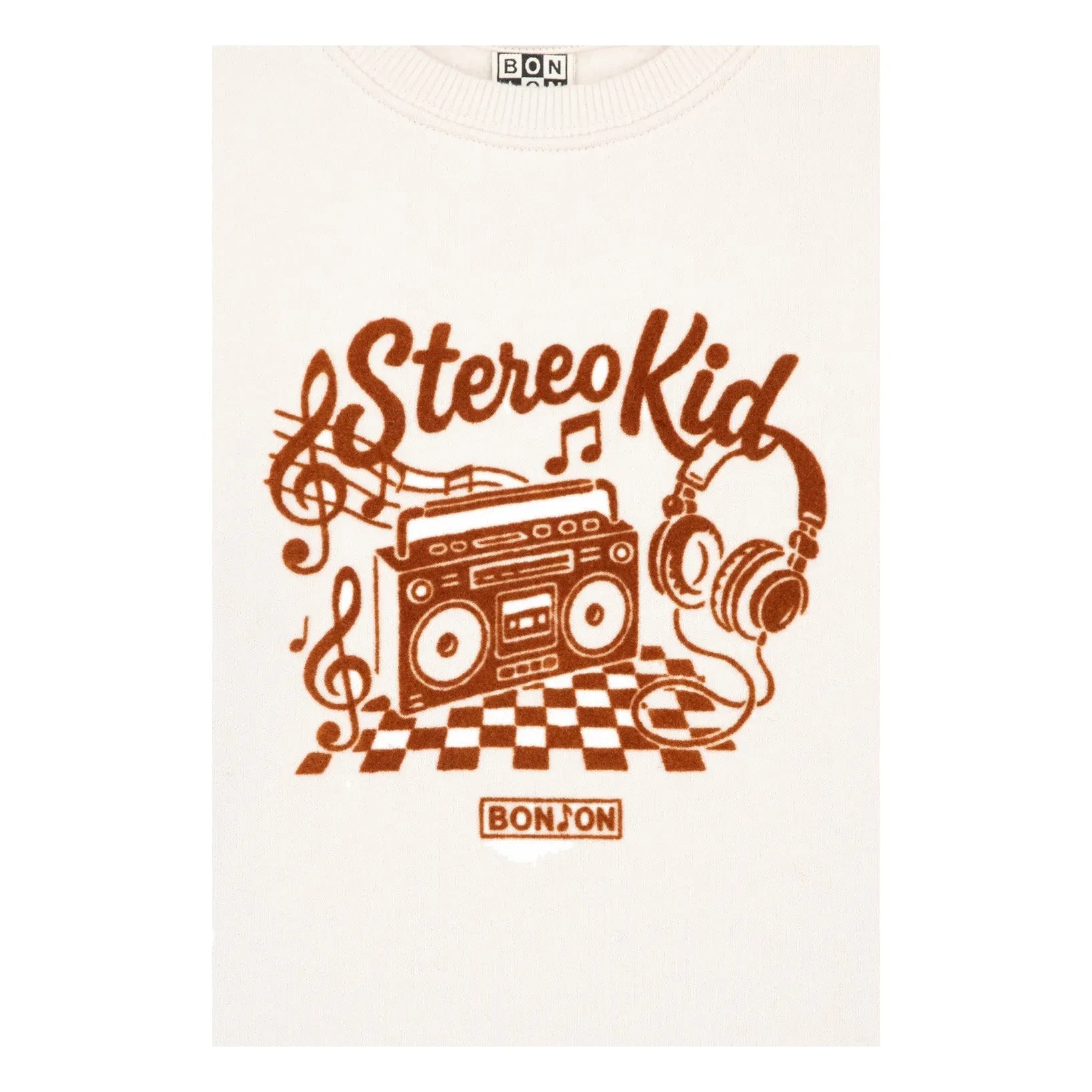 Bonton - Smile Stereokid Sweatshirt | Ecru