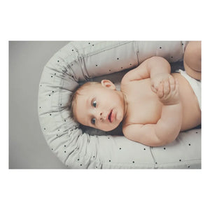 Liewood - Organic Cotton Soft Dot Musa Basket | Gray