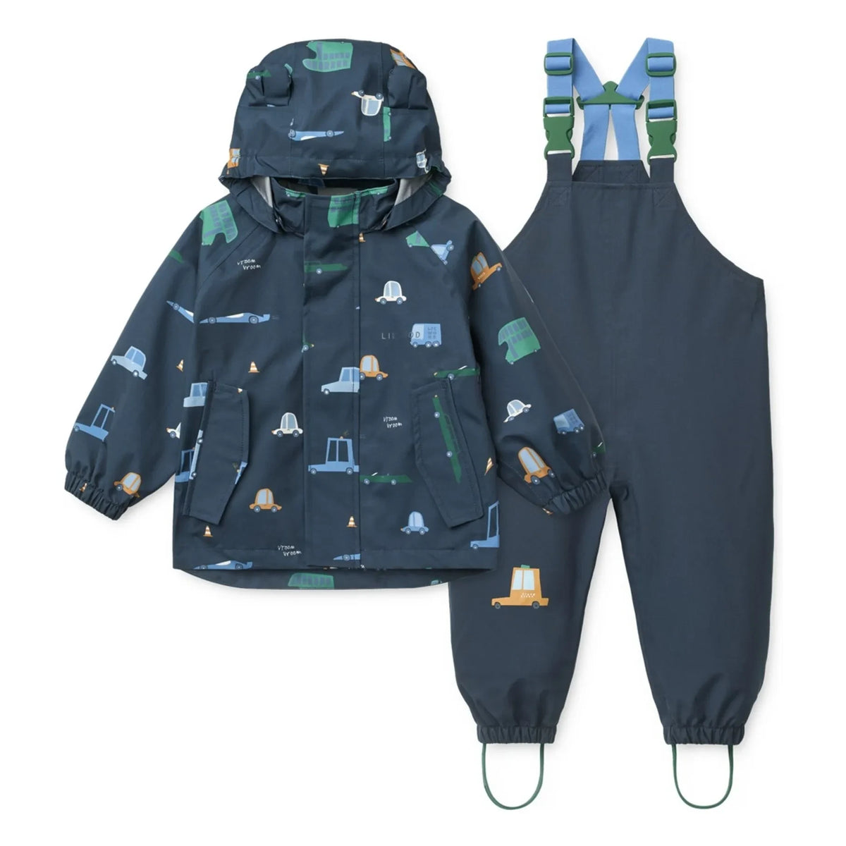Liewood - Manu Rain Set Recycled Fiber Cars | Navy