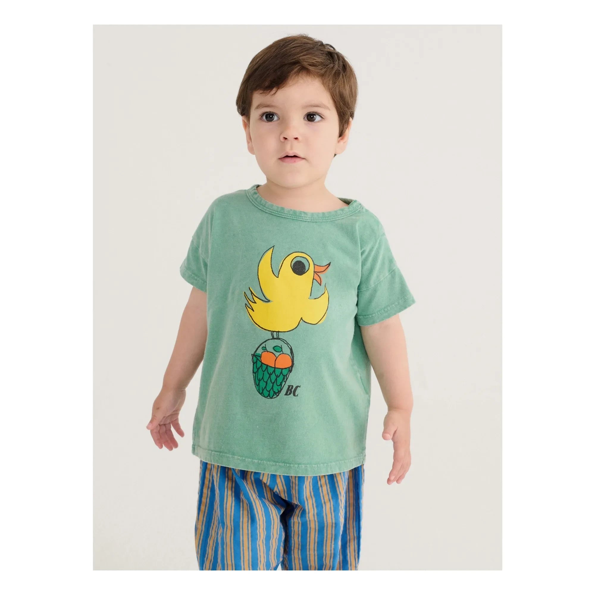 Bobo Choses - Unwashed Bird T-Shirt Organic Cotton | Green