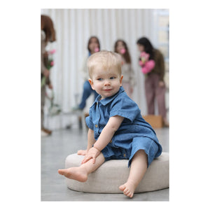 Lililotte - Charly Romper Tencel Organic Cotton | Denim Blue