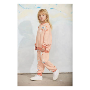 Mini Rodini - Yuvarlak yaka sweatshirt Rabbits Organik pamuk | Pembe