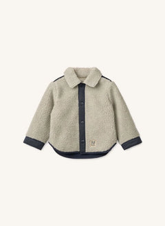 Liewood - Elian Recycled Fiber Sherpa Overshirt | Beige
