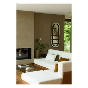 Gabrielle Paris - Blackened Oak Veneered Victor Mirror | Black