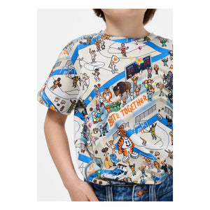 Molo - Ralphie Basketball Organic Cotton T-Shirt | Ecru