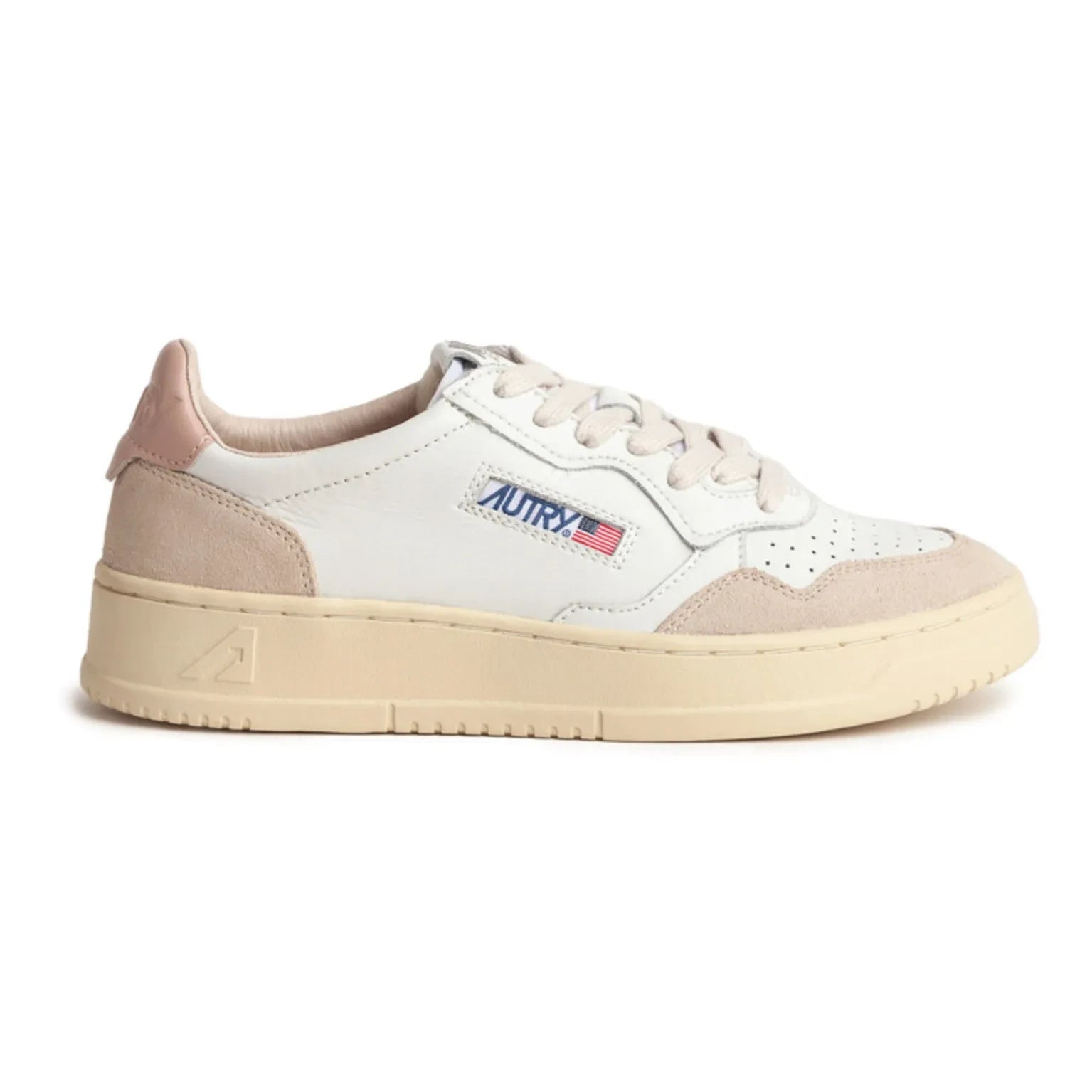 Autry - Medalist Low-Top Leather/Suede Sneakers | Light Pink