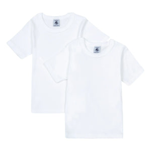 Petit Bateau - Pack of 2 Organic Cotton T-Shirts | White