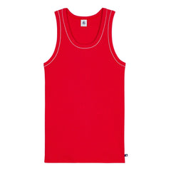 Petit Bateau - Red Ribbed Tank Top