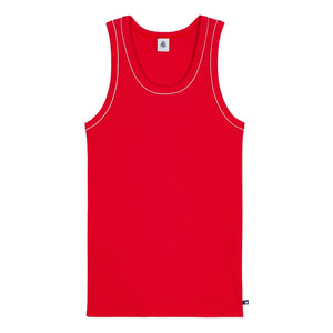 Petit Bateau - Red Ribbed Tank Top