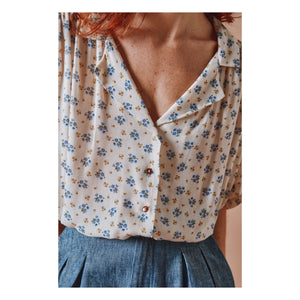 Emile et Ida - Linen and cotton pants | Navy blue