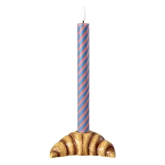 Rice - Croissant-Shaped Ceramic Candle Holder | Beige