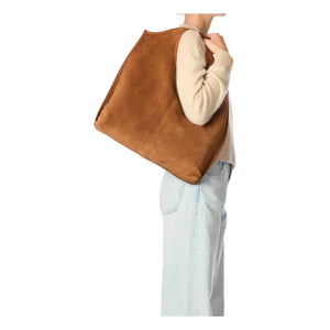 Jérôme Dreyfuss - Paco Velvet Crust Tote Bag | Caramel