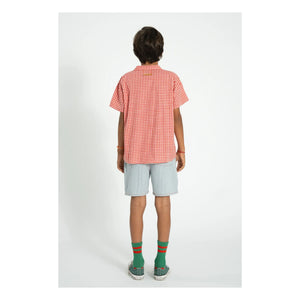 Piupiuchick - Organic Cotton Checkered Shirt | Red