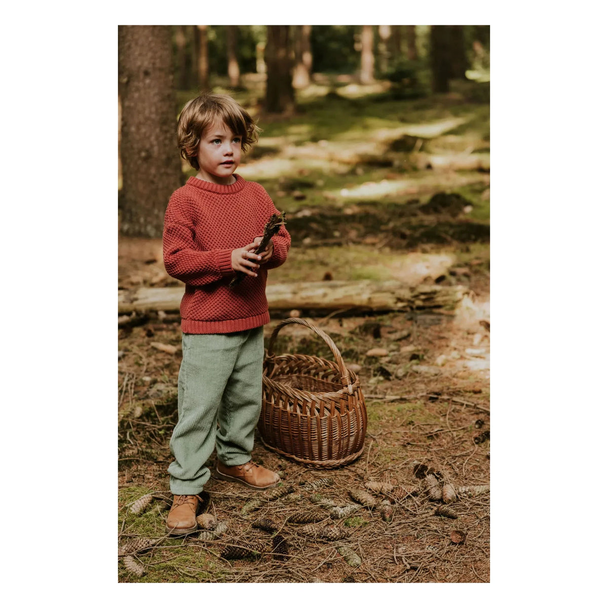 Yuki - Beau Velvet Organic Cotton Pants | Green