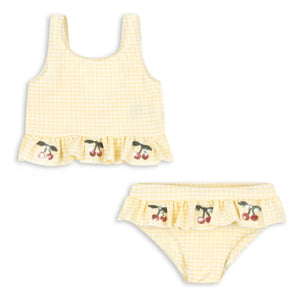 Konges Sløjd - Etta Patterned Swimsuit with Cherry | Yellow