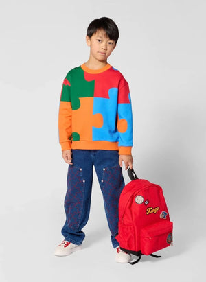Kenzo - Puzzle İşlemeli Jean | Mavi