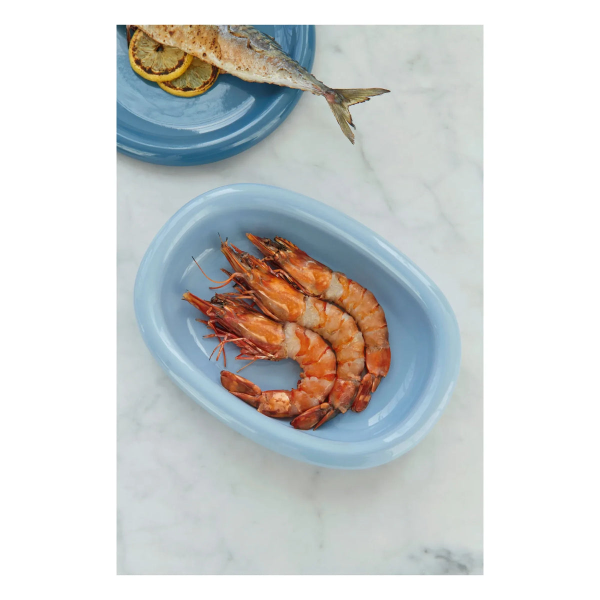 Hay - Barro terracotta plate, Rui Pereira | Light blue
