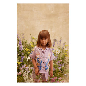 Louise Misha - Alova Organic Cotton Embroidered Shirt | Plum