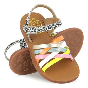 Pom d'Api - Plagette Lux Sandals | Orange