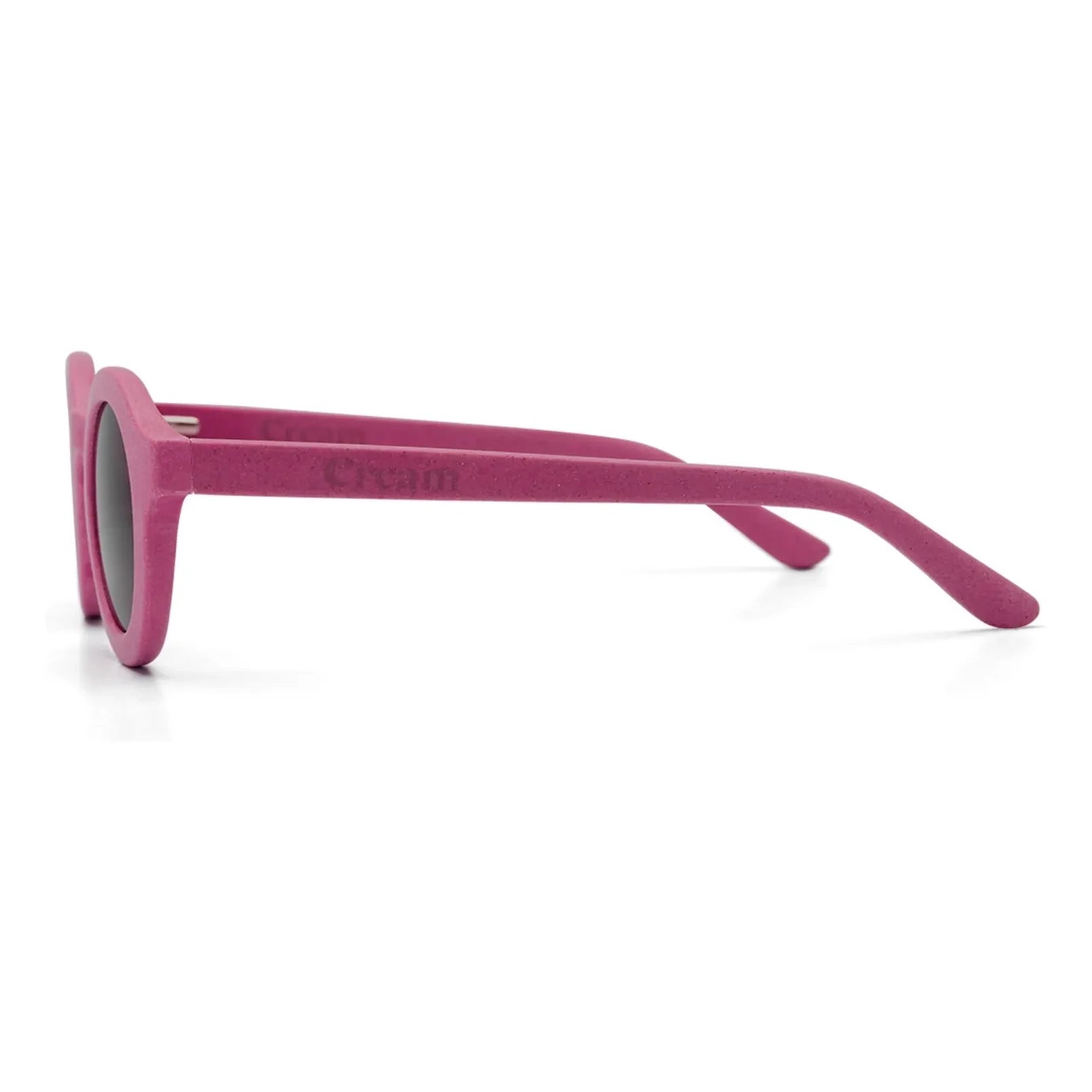 Cream - Round Sun Glasses | Raspberry Red