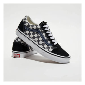 Vans - Old Skool Tonal Check Sneakers Laces | Navy Blue