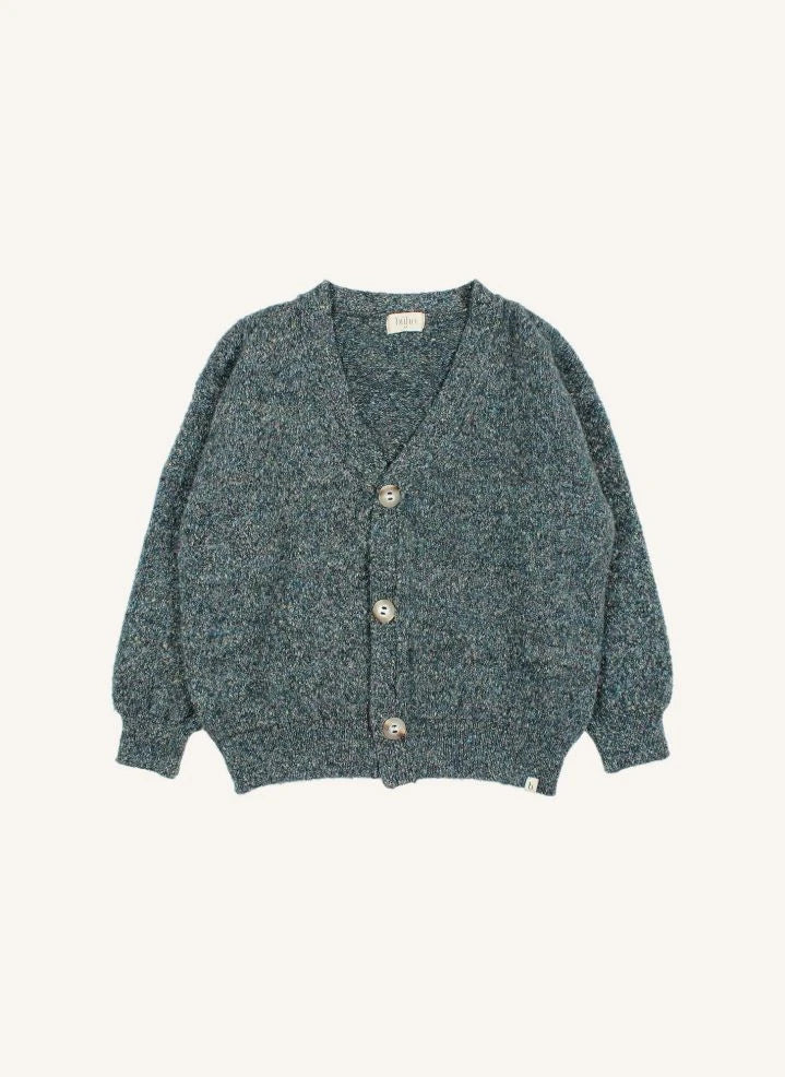 Búho - Recycled Fiber Cardigan | Cedar Green