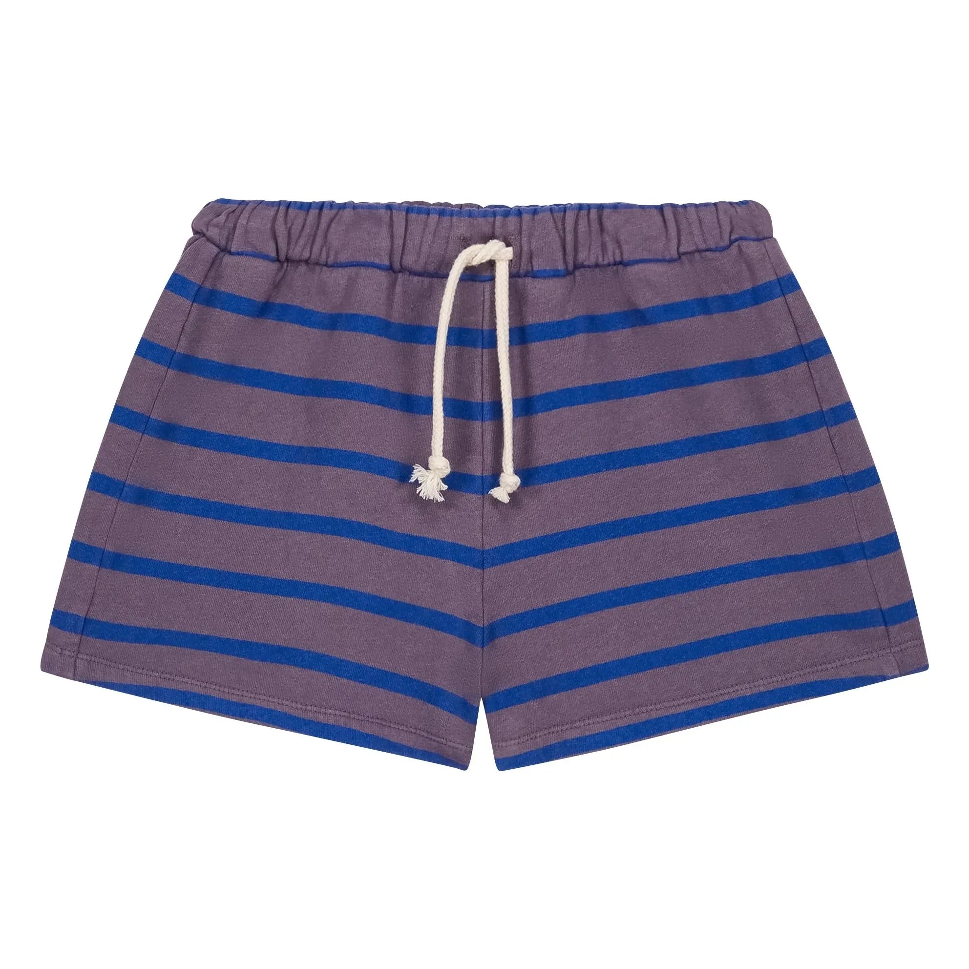We Are Kids - Marlow Striped Organic Cotton Shorts | Purple