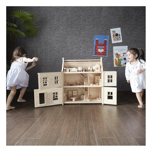 Plan Toys - Wooden Victorian-Style Dollhouse