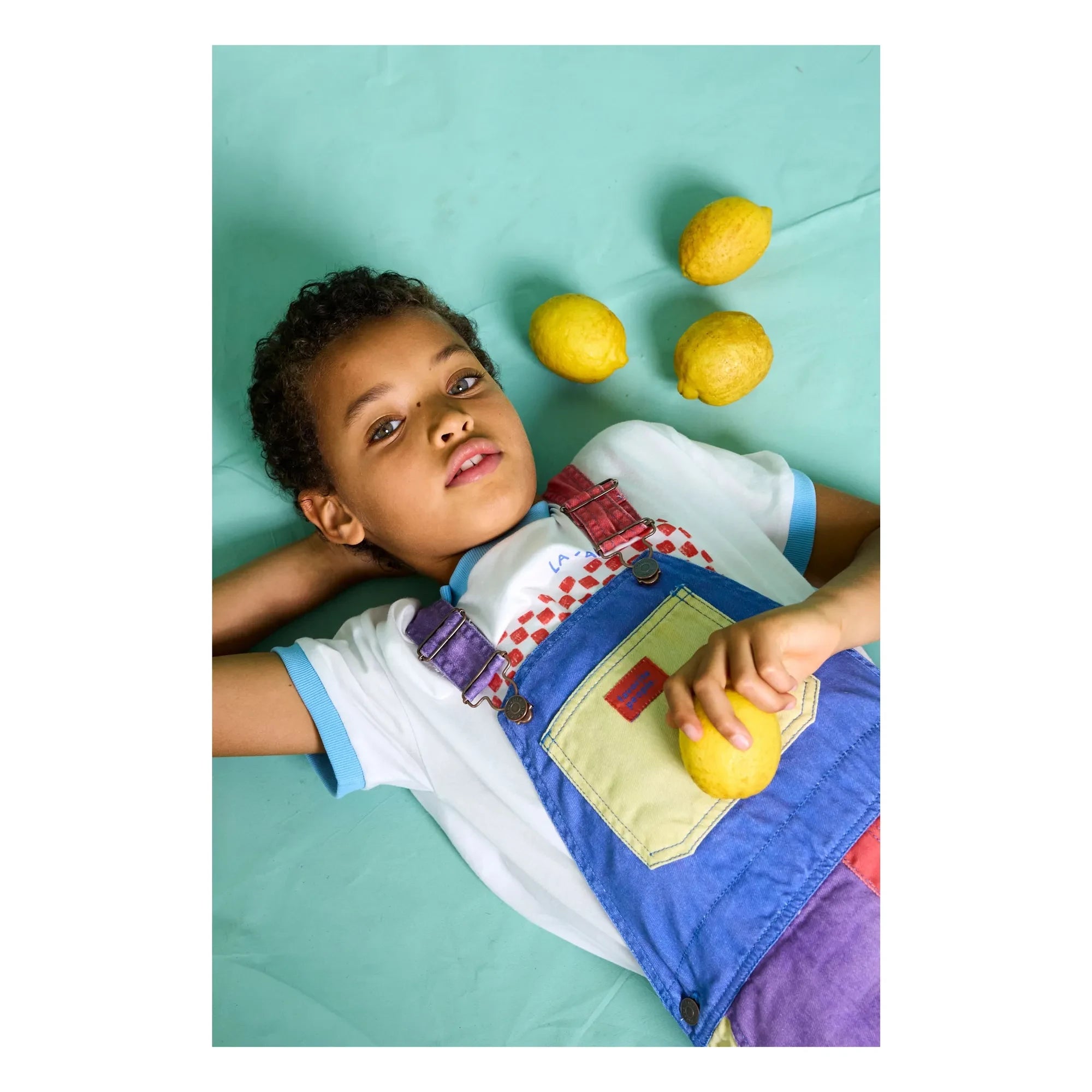Favorite People - Color Block Mozzarella Short Overalls | Purple