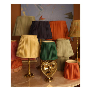 Doing Goods - Diya Silk Lampshade | Midnight Blue