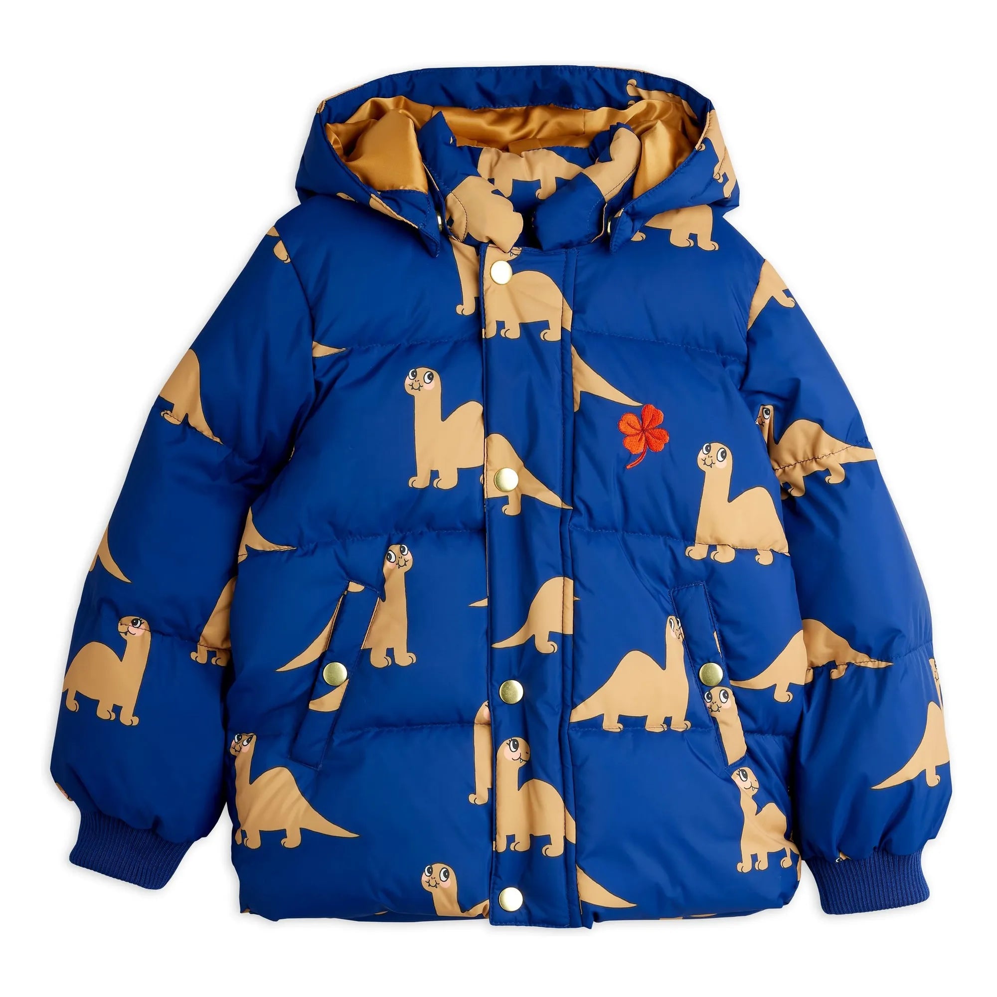 Mini Rodini - Dinosaur Puffer Jacket | Blue