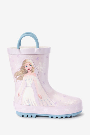 Dinossi - Frozen ELSA Soft Sole Girls Polar Fleece Rain Boots