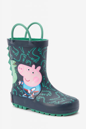 Dinossi - Peppa Pig Soft Sole Light Rain Boots - 30.5