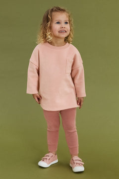 Dinossi - Soft Pink Sweater and Tights Tracksuit - 6-7 Years
