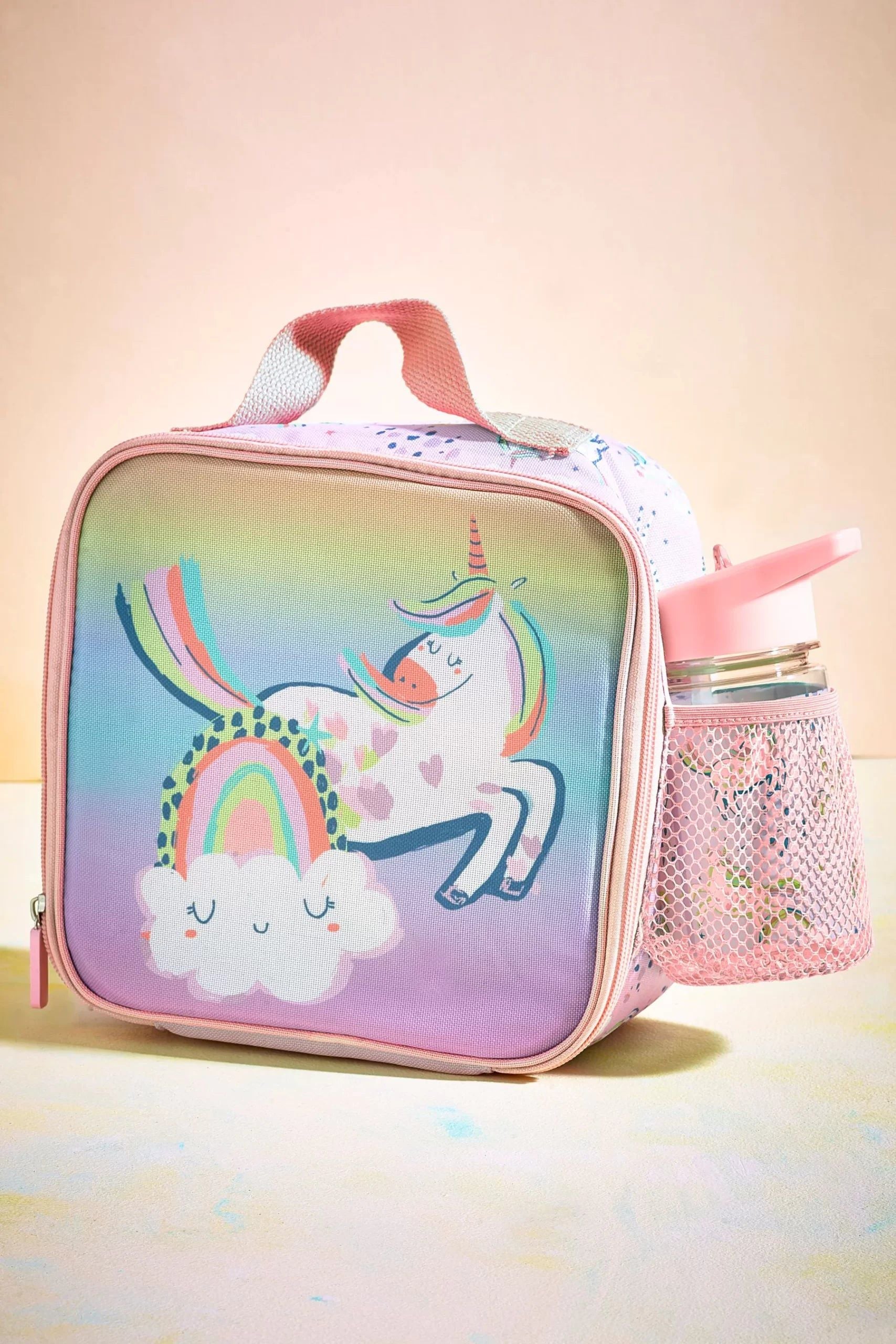 Dinossi - Sweet Unicorn Lunch Bag and BPA-Free Water Bottle Set